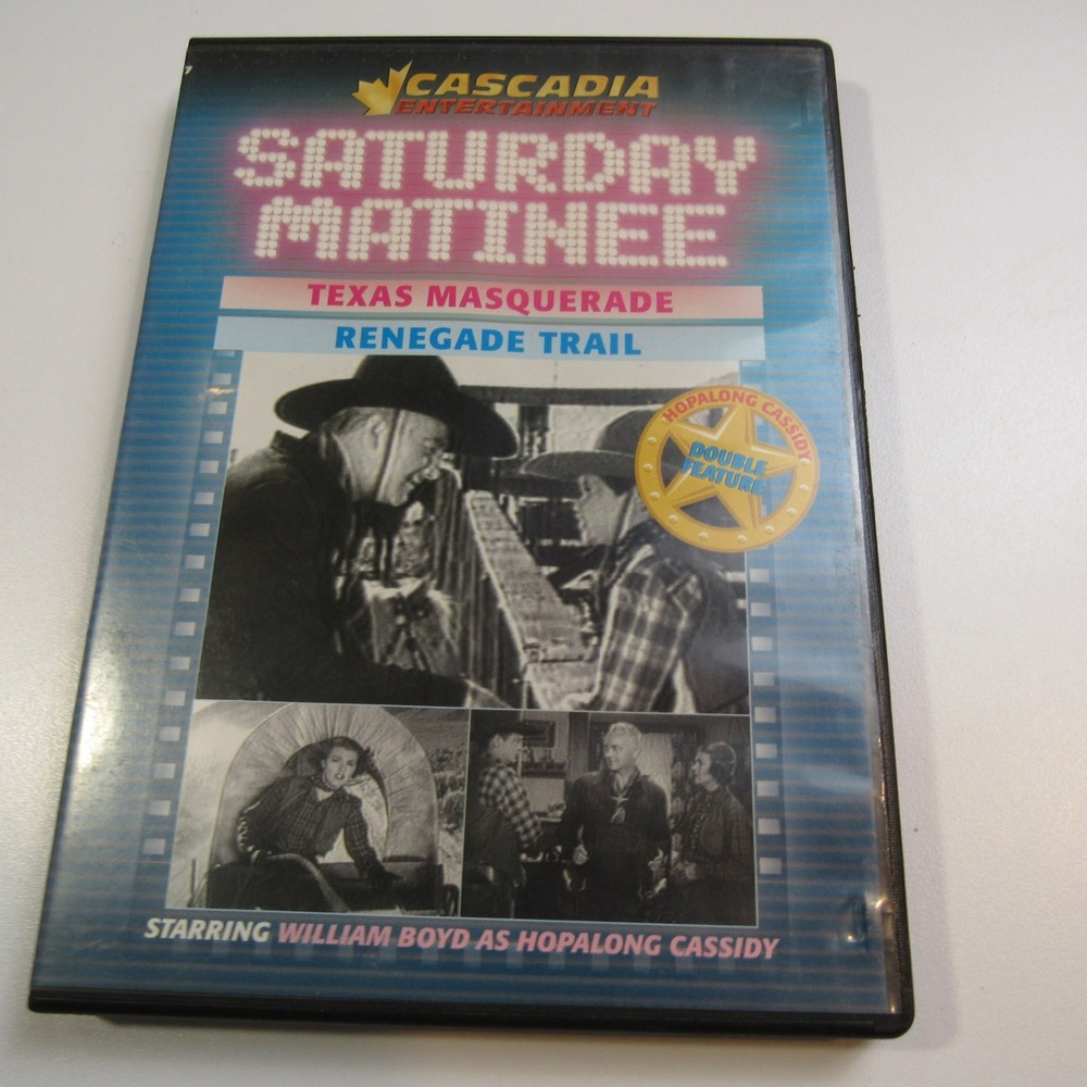 Saturday‎ Matinee Texas Masquerade Renegade Trail Hopalong Cassidy DVD